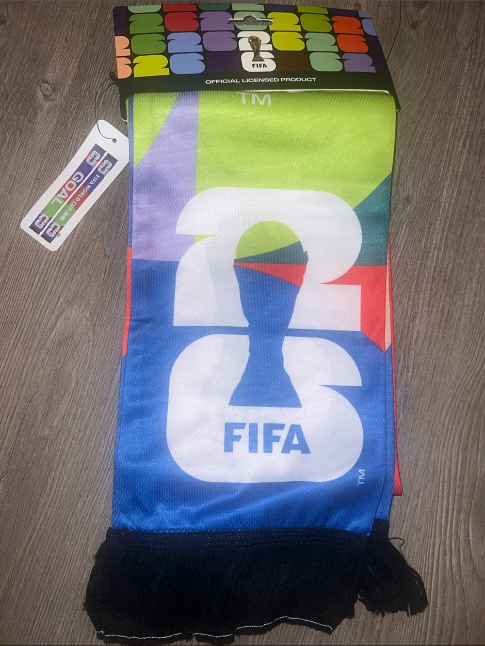 World Cup FIFA 2026 Multicolor Logo Scarf - Blue & Green